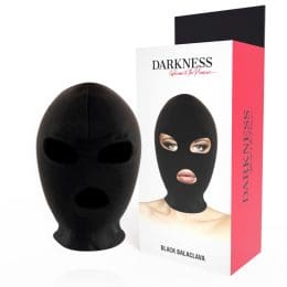DARKNESS - BDSM SUBMISSION MASK MOUTH AND EYES BLACK 2